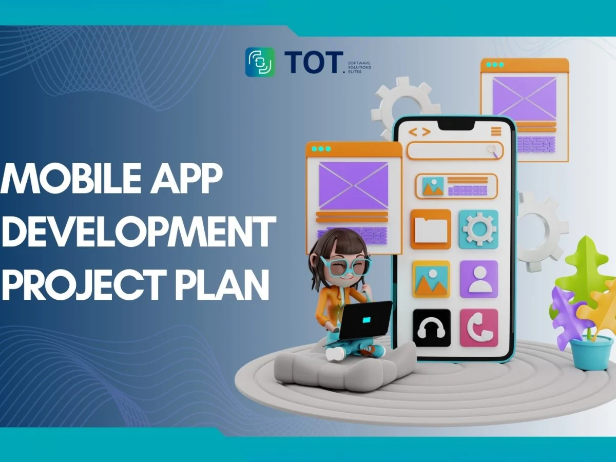 Mobile app project planning visual